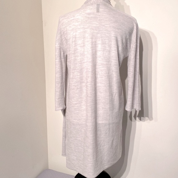Noel Asmar Chloe Open Front Cardigan 100% merino wool in Luna (grey) size Small - Picture 7 of 10
